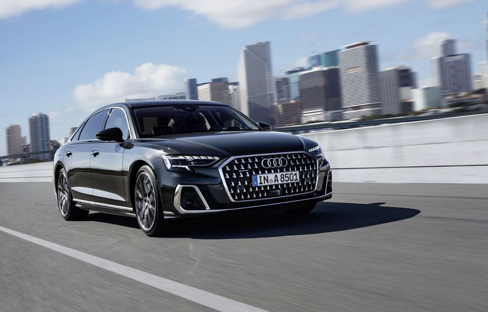Audi prezintă noul A8 facelift: modificări estetice și, în premieră pe nava amiral, linie exterioară S Line - Poza 19