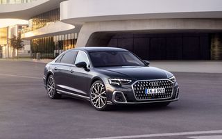 Audi prezintă noul A8 facelift: modificări estetice și, în premieră pe nava amiral, linie exterioară S Line