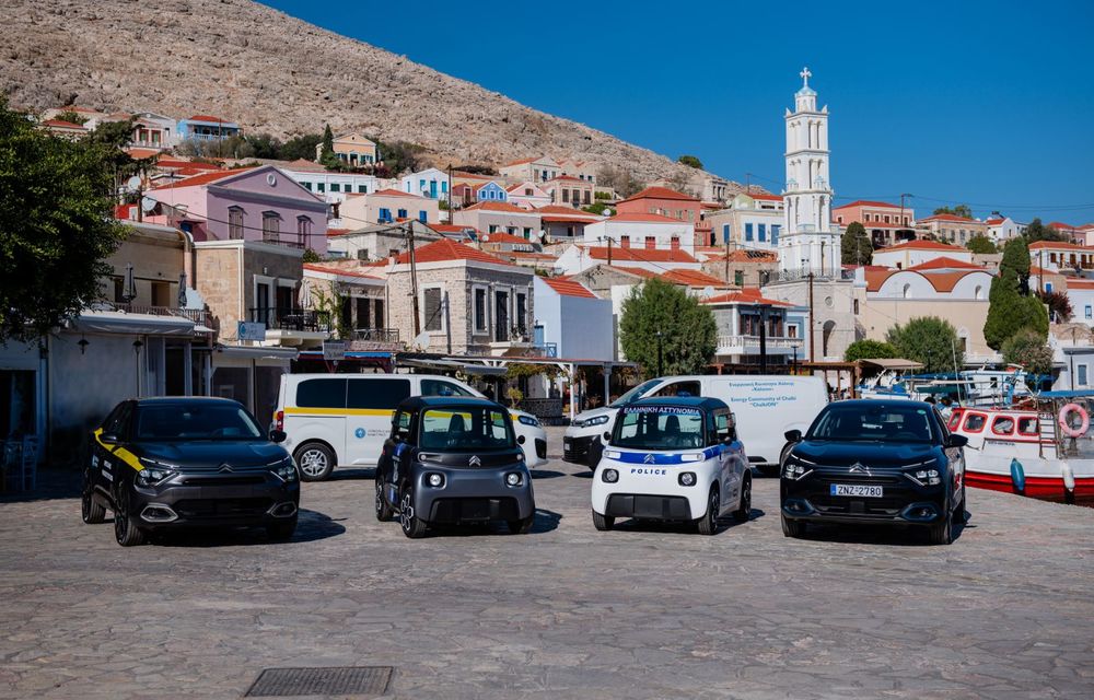 Citroen donează 6 mașini electrice unei insule grecești, inclusiv un Citroen Ami pentru poliție - Poza 2