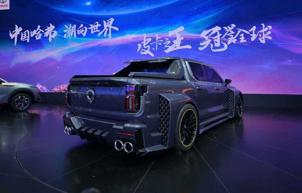 Chinezii de la Great Wall prezintă conceptul Black Bullet, o camionetă care țintește Ford F-150 Raptor - Poza 30