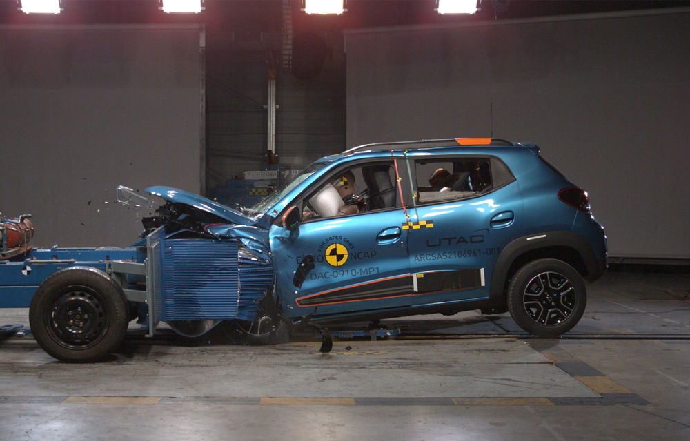 Dacia Spring a primit o stea la testele de siguranță EuroNCAP (+VIDEO) - Poza 1