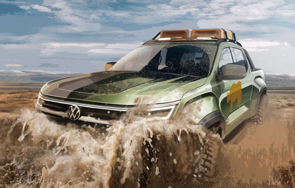 Primele schițe cu viitorul Volkswagen Amarok. Va fi produs în Africa de Sud - Poza 1