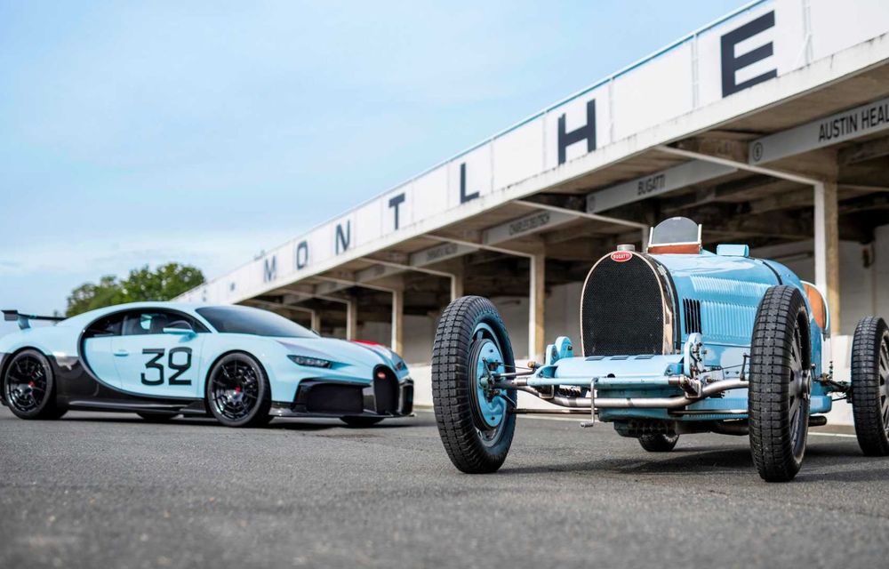 Bugatti își face divizie de personalizare &quot;Sur Mesure&quot;: primul proiect, un Chiron Pur Sport cu influențe retro - Poza 11
