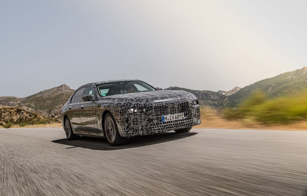 Imagini cu prototipul viitorului BMW i7. Sedanul electric de lux a a fost testat în diferite zone ale globului - Poza 3