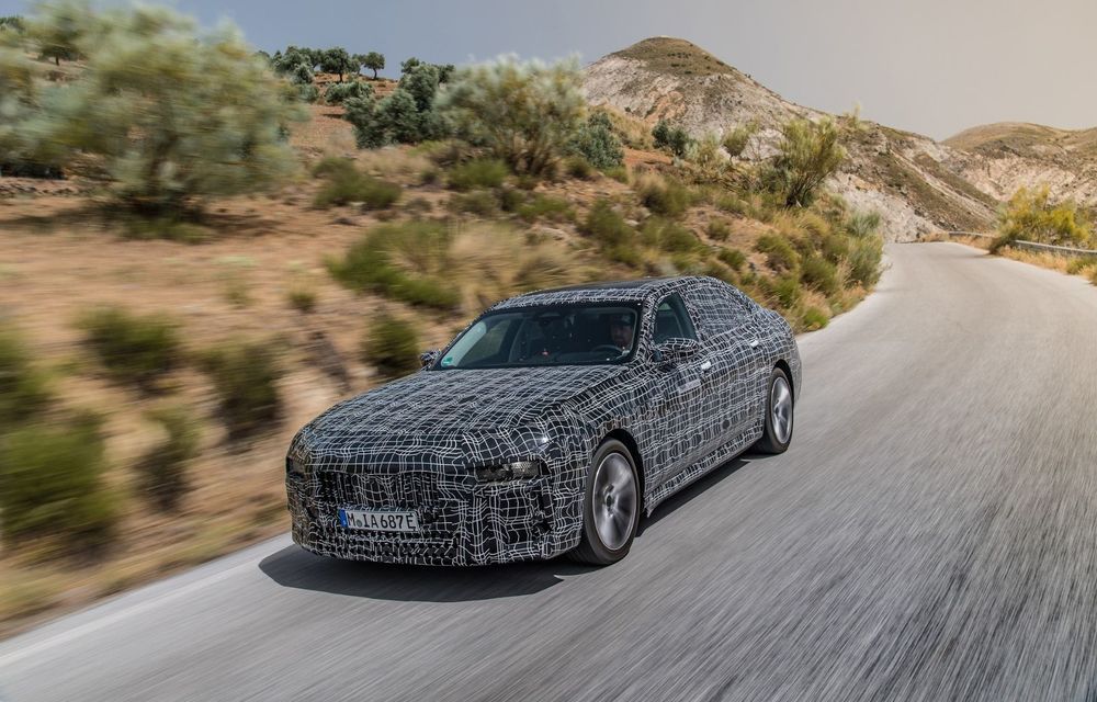 Imagini cu prototipul viitorului BMW i7. Sedanul electric de lux a a fost testat în diferite zone ale globului - Poza 5