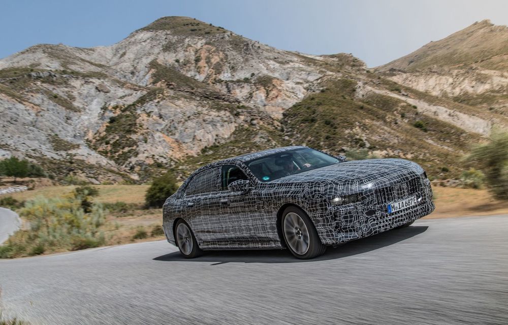 Imagini cu prototipul viitorului BMW i7. Sedanul electric de lux a a fost testat în diferite zone ale globului - Poza 8
