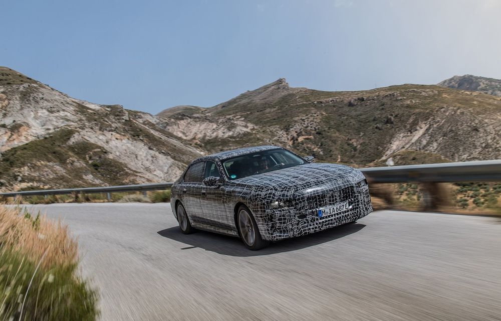 Imagini cu prototipul viitorului BMW i7. Sedanul electric de lux a a fost testat în diferite zone ale globului - Poza 9