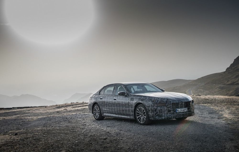 Imagini cu prototipul viitorului BMW i7. Sedanul electric de lux a a fost testat în diferite zone ale globului - Poza 12