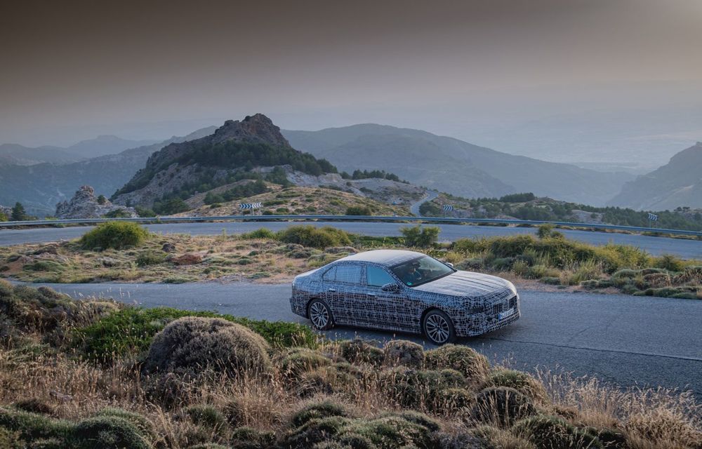 Imagini cu prototipul viitorului BMW i7. Sedanul electric de lux a a fost testat în diferite zone ale globului - Poza 15