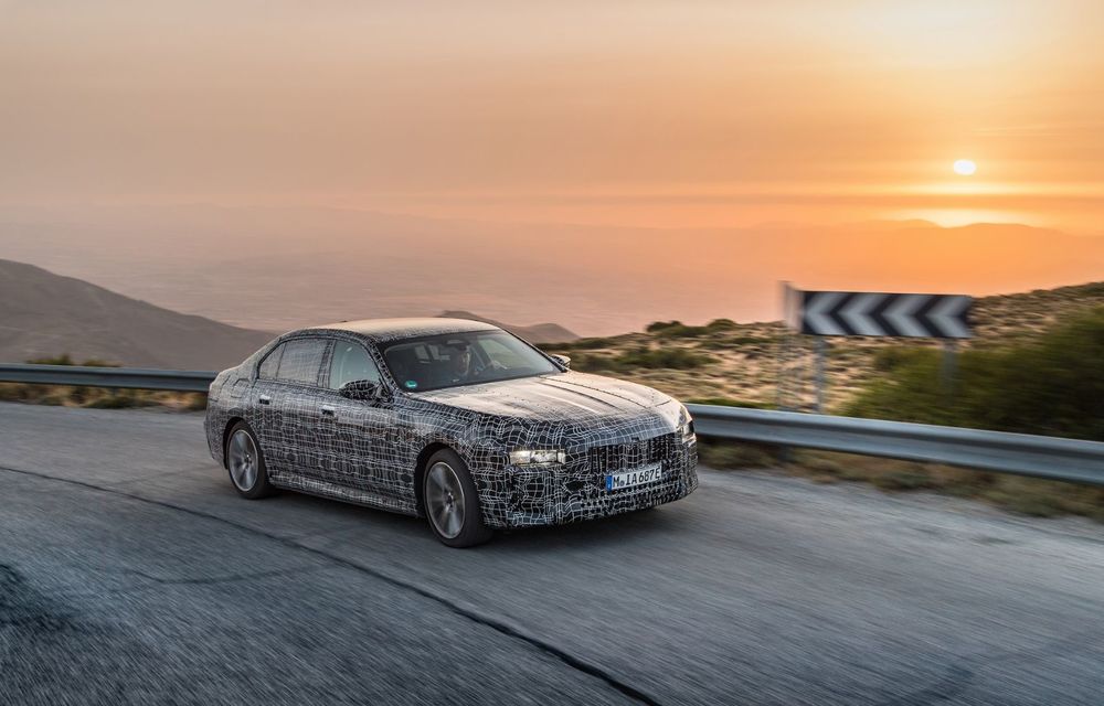 Imagini cu prototipul viitorului BMW i7. Sedanul electric de lux a a fost testat în diferite zone ale globului - Poza 17