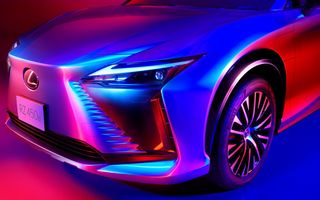 Lexus publică noi imagini teaser cu viitorul SUV electric RZ. Debutează în 2022