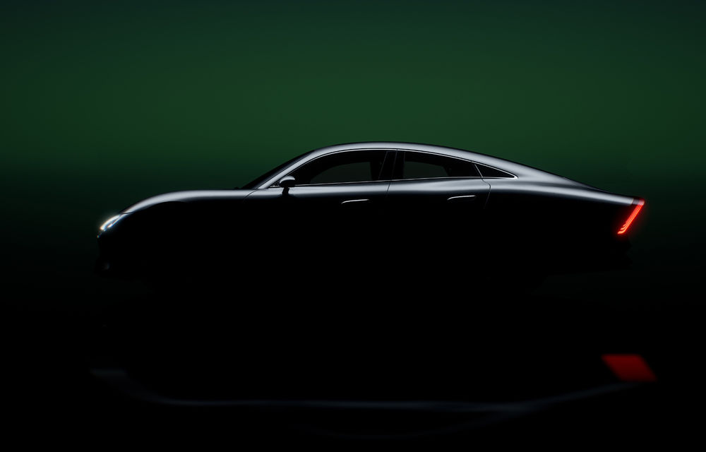 Imagine teaser cu viitorul concept electric Mercedes-Benz Vision EQXX. Debut în 2022 - Poza 1