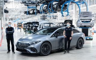 Primul Mercedes-AMG electric din istorie a intrat în producție. EQS 53 are până la 761 CP