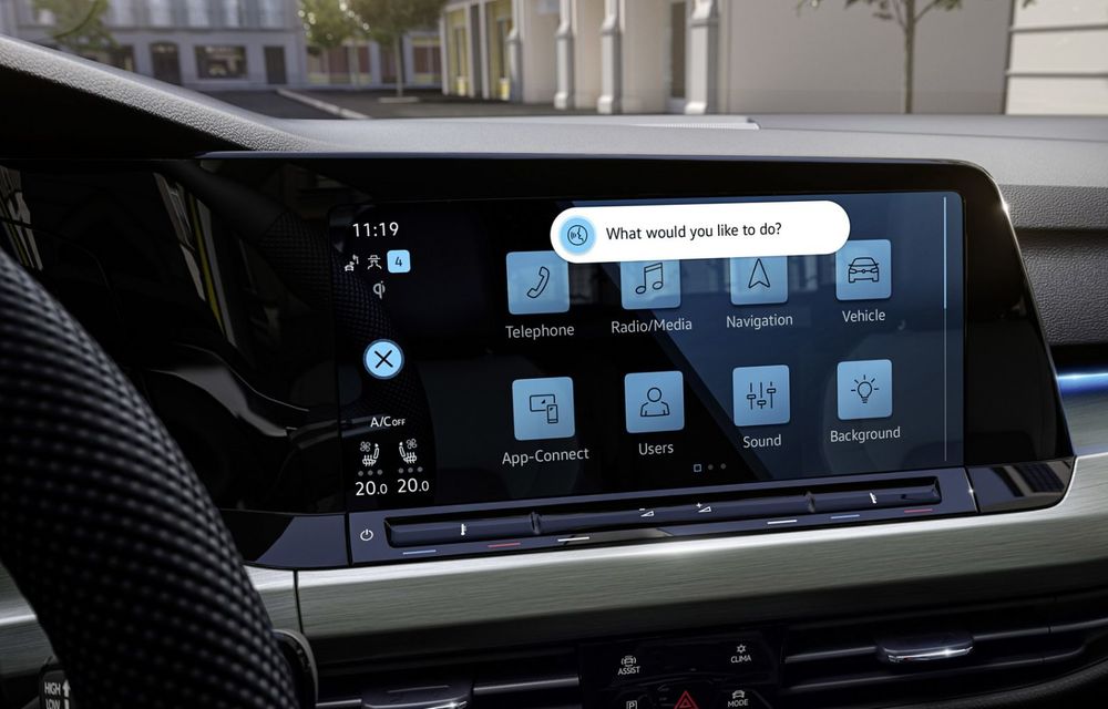 Volkswagen anunță îmbunătățiri hardware și software pentru sistemul multimedia prezent pe Golf 8 - Poza 1