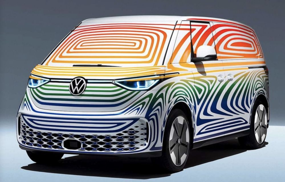 Teaser nou cu Volkswagen ID. Buzz. Van-ul electric va fi lansat în 2022 în Europa - Poza 1