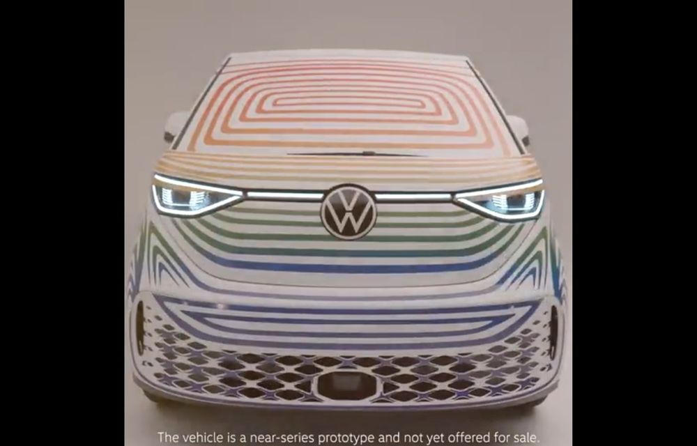 Teaser nou cu Volkswagen ID. Buzz. Van-ul electric va fi lansat în 2022 în Europa - Poza 6