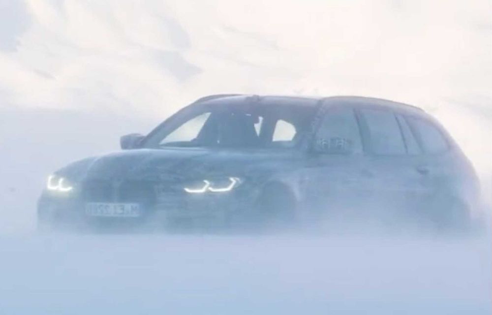 Teaser cu viitorul BMW M3 Touring. Varianta break a modelului de performanță va debuta în acest an - Poza 1
