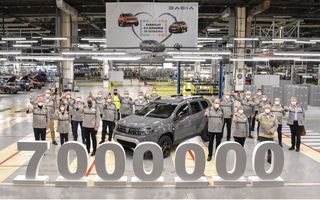 Dacia: 7 milioane de vehicule asamblate la uzina de la Mioveni