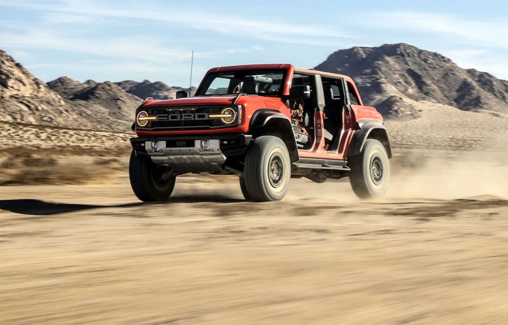 Ford prezintă noul Bronco Raptor: peste 400 de cai putere și 33 cm gardă la sol - Poza 3