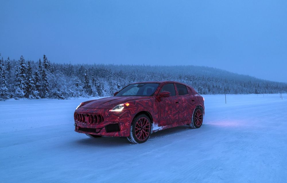 Imagini cu prototipul viitorului Maserati Grecale din timpul testelor de iarnă - Poza 2