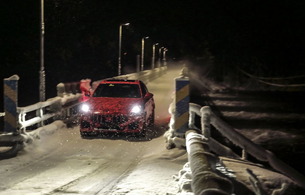 Imagini cu prototipul viitorului Maserati Grecale din timpul testelor de iarnă - Poza 4