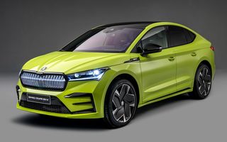 Skoda prezintă noul Enyaq Coupe: sistem multimedia nou și versiune RS cu 299 CP