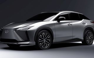 Lexus publică imagini noi cu viitorul SUV electric RZ. Debutează în această primăvară