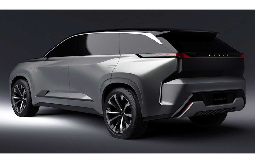 Lexus publică primele imagini ale conceptului care anunță un SUV electric de mari dimensiuni - Poza 3