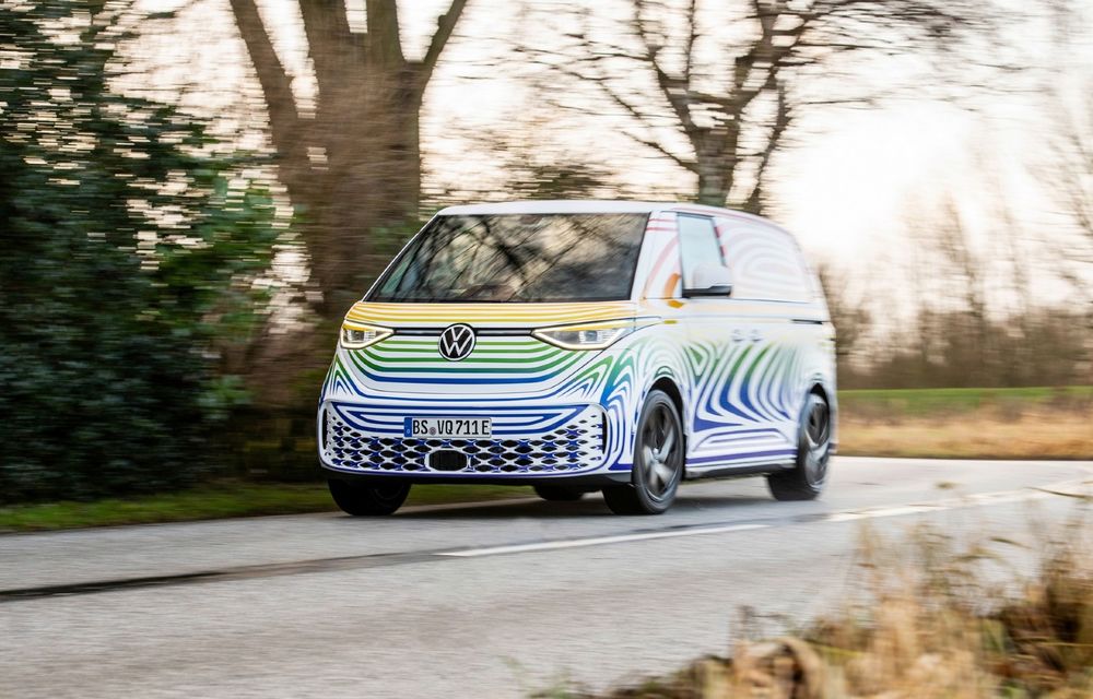 Imagini noi cu Volkswagen ID. Buzz. Va avea 201 cai putere și propulsie spate - Poza 16