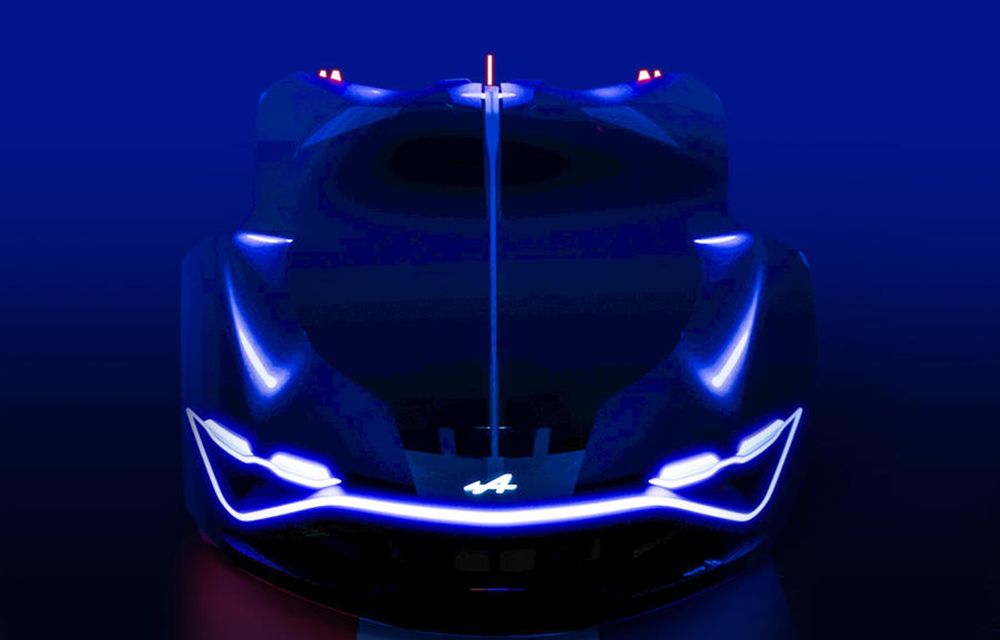 Imagine teaser cu conceptul Alpine A4810, un supercar alimentat cu hidrogen - Poza 1