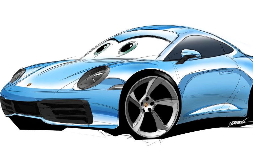 Parteneriat Porsche - Pixar pentru un 911 inspirat de Sally din filmul &quot;Cars&quot; - Poza 5