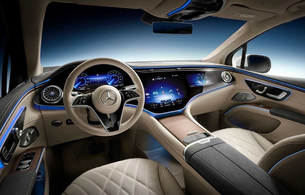 Viitorul Mercedes-Benz EQS SUV va permite redarea de conținut video în timpul mersului - Poza 1