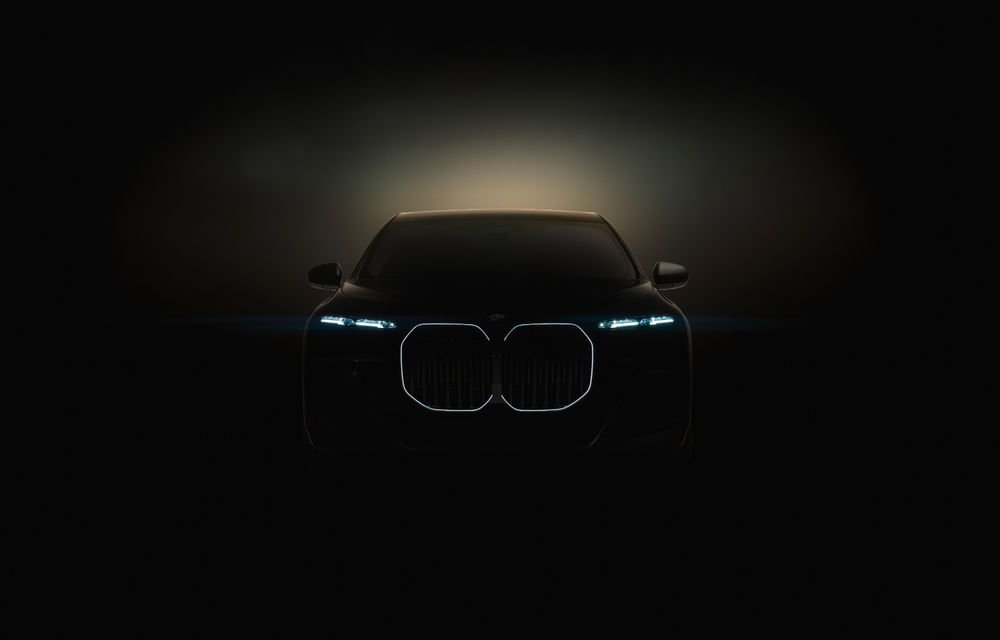 Teaser cu viitoarea generație BMW Seria 7. Versiunea electrică i7 debutează în aprilie - Poza 1
