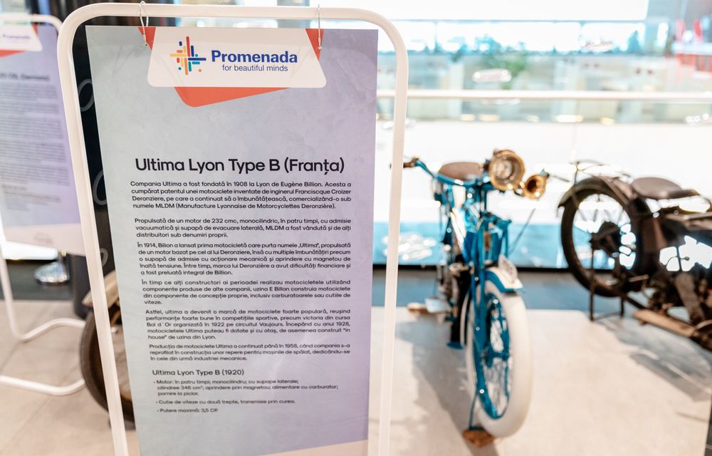 Expoziție de motociclete clasice într-un centru comercial din București - Poza 11