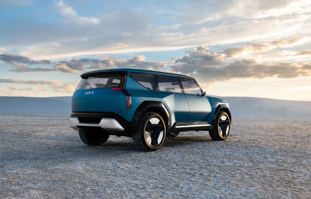 Kia EV9 va debuta și în Europa: SUV-ul electric oferă încărcare rapidă cu până la 350 kW - Poza 2