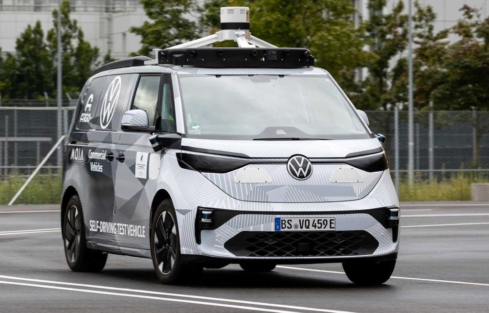 Volkswagen pregătește o versiune autonomă a lui ID. Buzz. Va debuta ca taxi în Germania - Poza 6