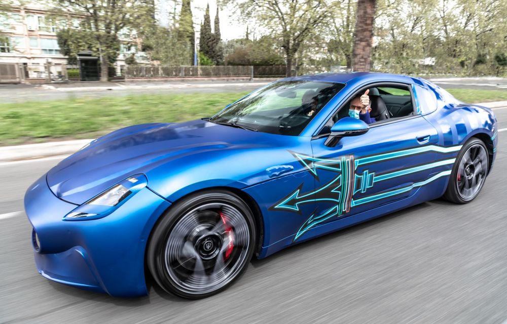 Maserati: Primele imagini cu viitorul model electric GranTurismo Folgore - Poza 2