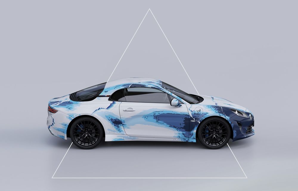 Alpine prezintă noul Art Car A110 Sastruga. Desene inspirate de circuite și inteligență artificială - Poza 12