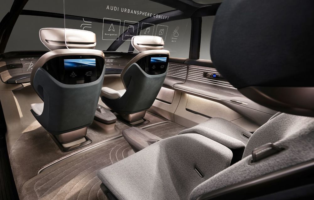 Acesta este conceptul Audi Urbansphere: sufragerie pe roți, cu 750 kilometri autonomie - Poza 46