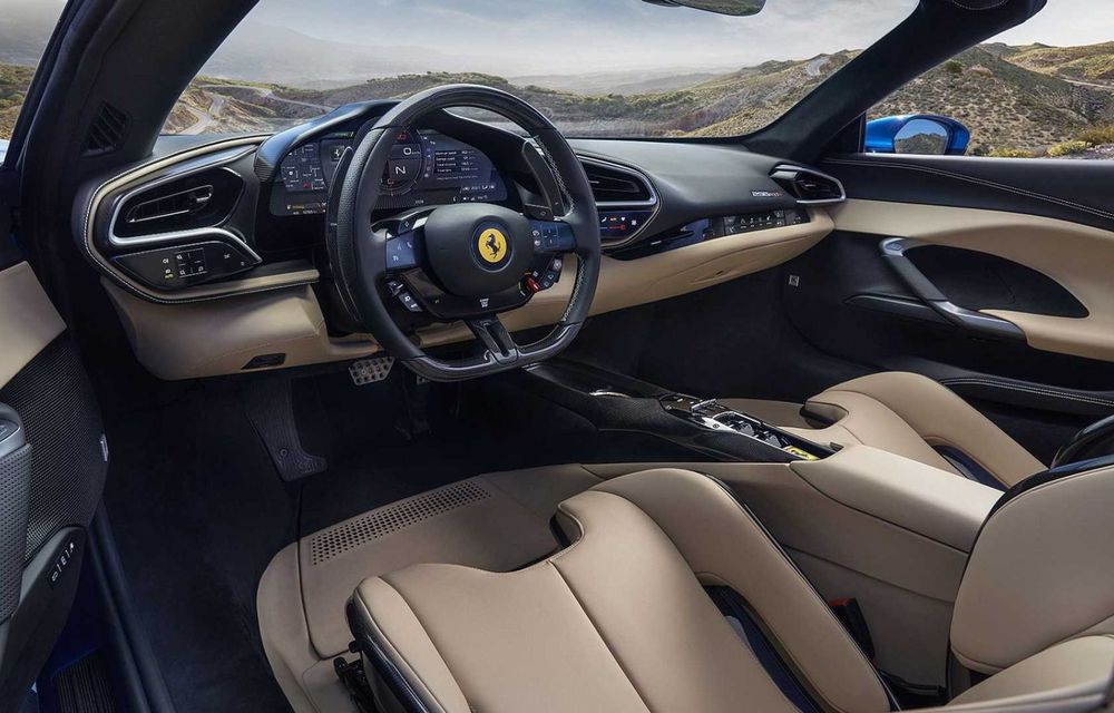 Ferrari prezintă noul 296 GTS: plafon retractabil și același V6 plug-in hybrid cu 830 CP - Poza 9