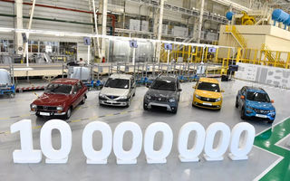 Dacia: 10 milioane de vehicule produse de la înființare