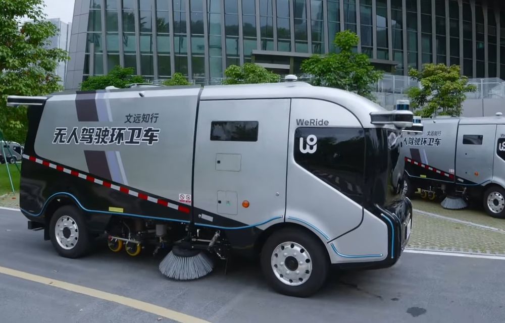 Chinezii au lansat un vehicul autonom pentru curățarea străzilor - Poza 6
