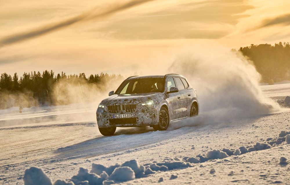 Imagini din timpul testelor cu viitorul BMW iX1, pur electric - Poza 10