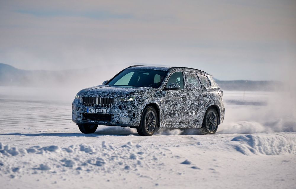 Imagini din timpul testelor cu viitorul BMW iX1, pur electric - Poza 8