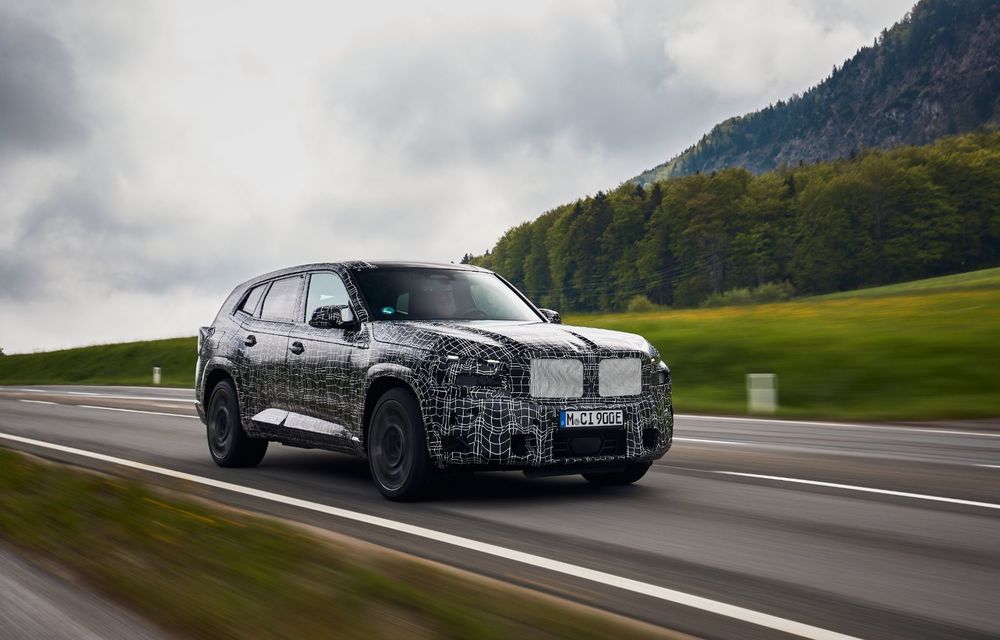 Imagini cu viitorul BMW XM din timpul testelor dinamice: V8 + motor electric, 650 CP - Poza 1