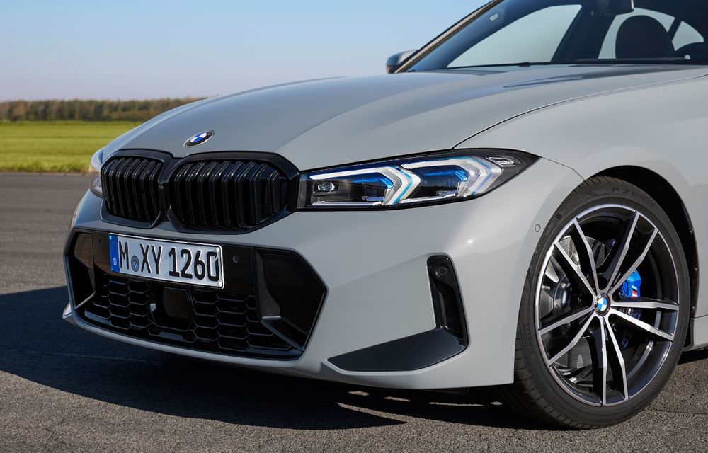 BMW Seria 3 facelift: modficări subtile de design și ecran curbat pentru interior - Poza 15