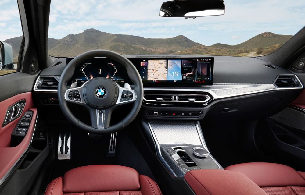 BMW Seria 3 facelift: modficări subtile de design și ecran curbat pentru interior - Poza 10