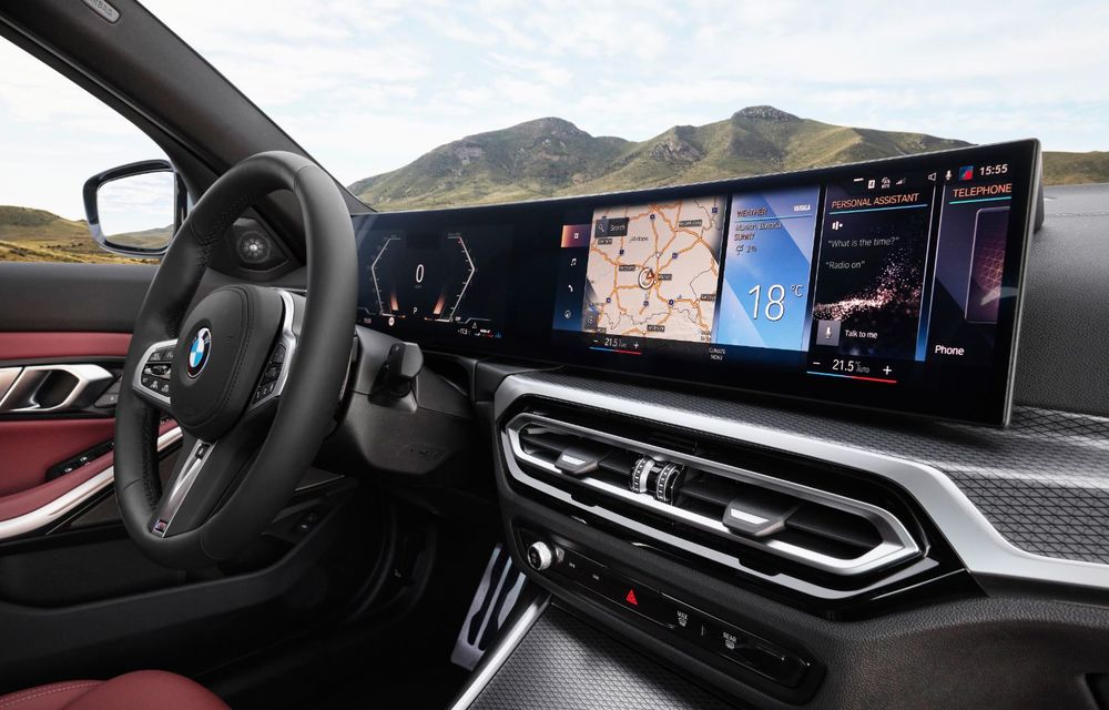BMW Seria 3 facelift: modficări subtile de design și ecran curbat pentru interior - Poza 12