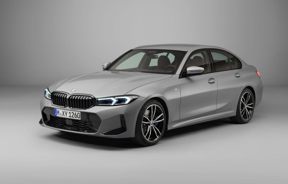 BMW Seria 3 facelift: modficări subtile de design și ecran curbat pentru interior - Poza 1