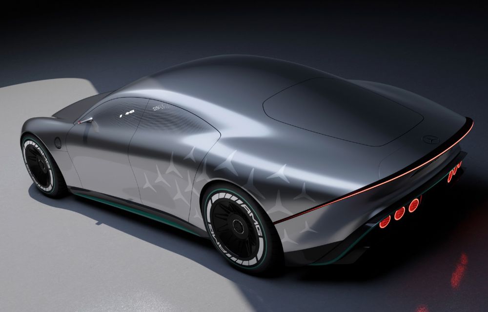 Mercedes Vision AMG, un concept care anunță un viitor rival electric pentru Porsche Taycan - Poza 15